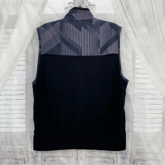 Perry Ellis Black Gray Full Zip Vest Motion Softshell Performance Jacket NEW - Picture 8 of 13